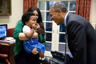 “Greetings, little one!” Oct. 24, 2014White House Photo by Pete Souza